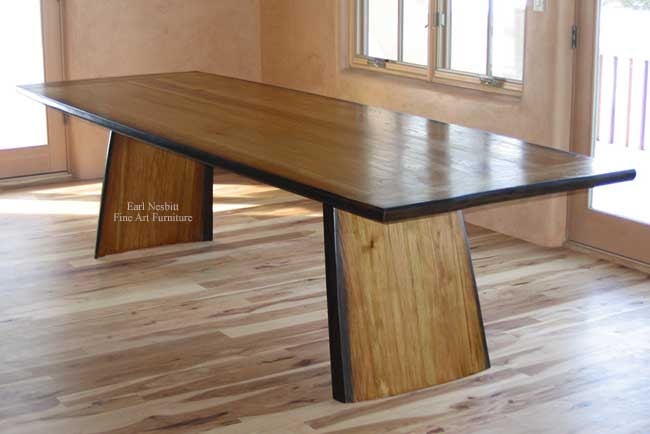 solid hickory dining table